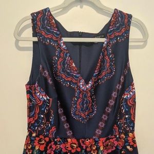 ModCloth Sangria A-line floral dress